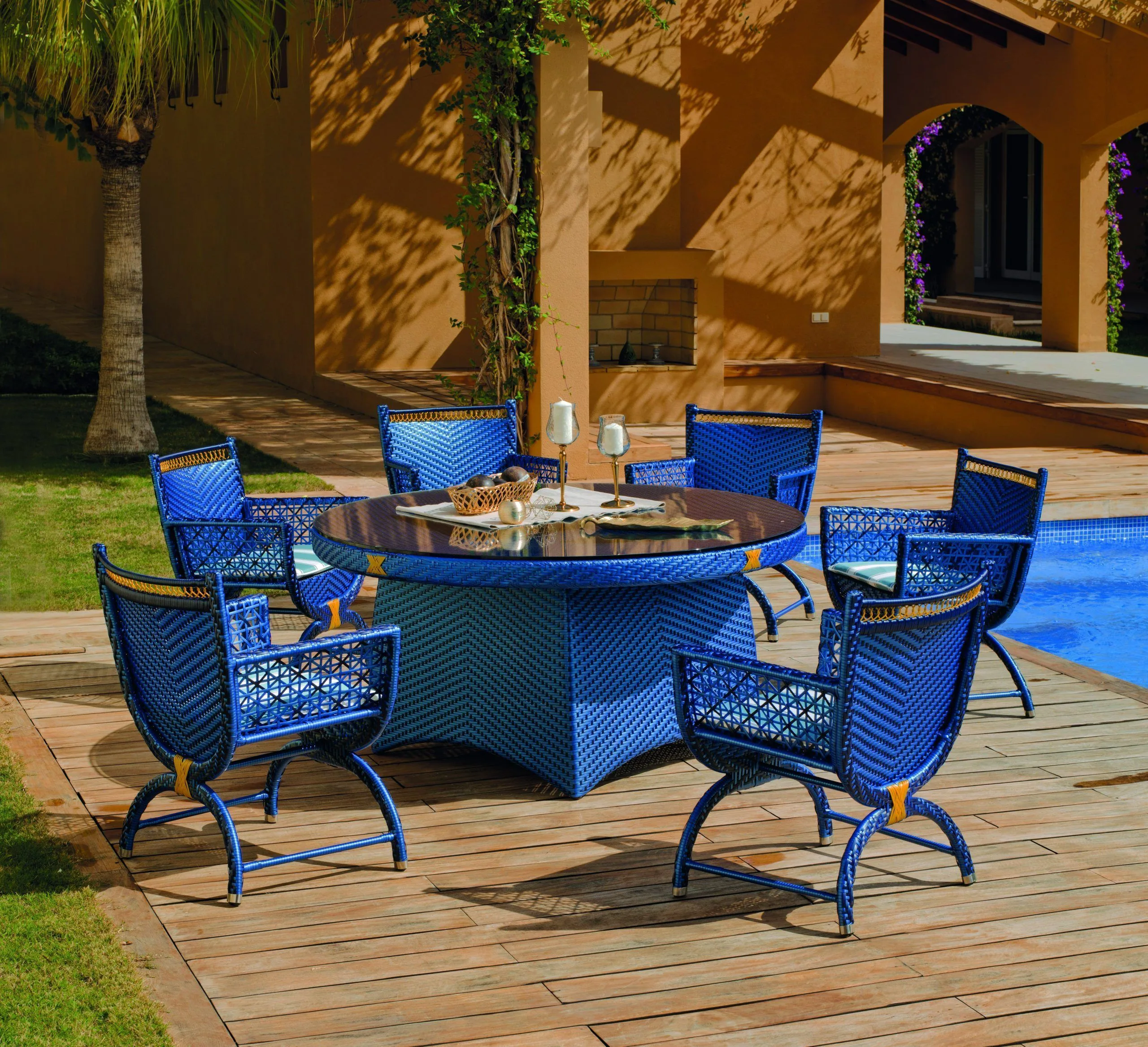 muebles de terraza de ratán
