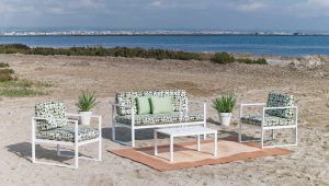 Set completo de muebles para terraza pequeña Mónica