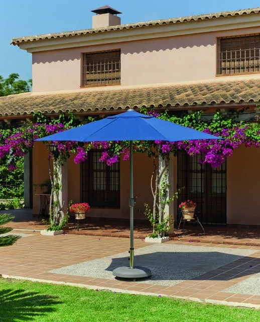 parasol de aluminio con manivela modelo Valparaiso