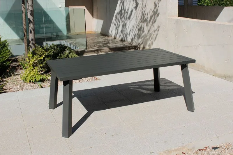 Mesa para jardín rectangular de aluminio Dalas