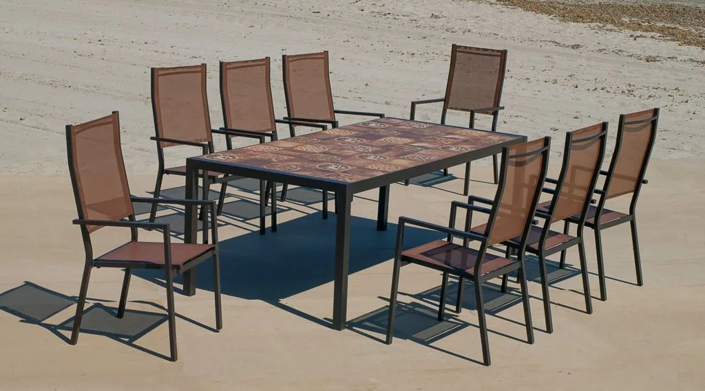 Mesa mosaico rectangular Lomba