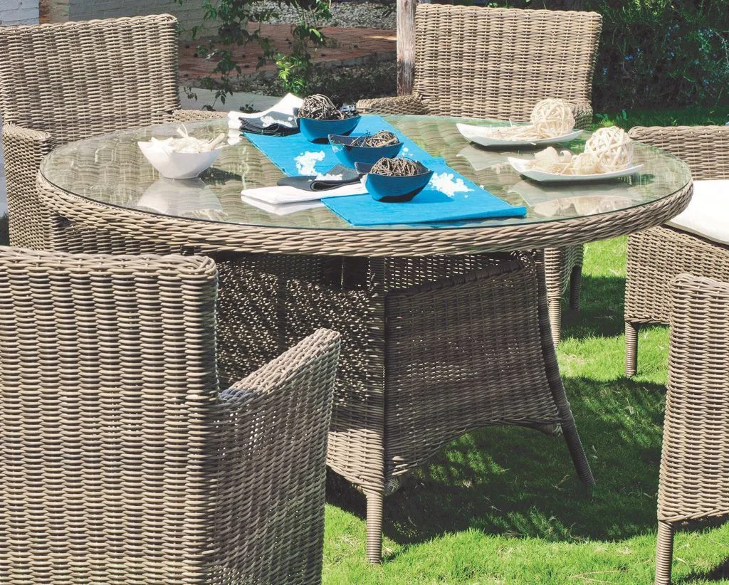 Mesa de ratán redonda 150 Borsalino