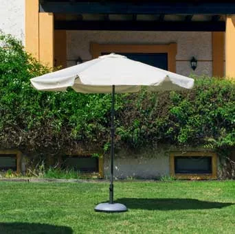 parasol jardin aluminio lona cruda caracas