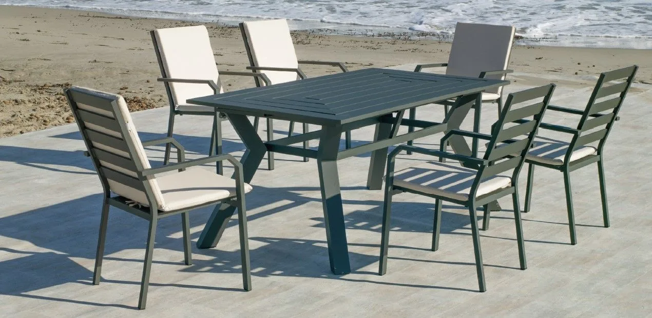 Conjunto comedor para exterior Olimpia - Caravel 180/6