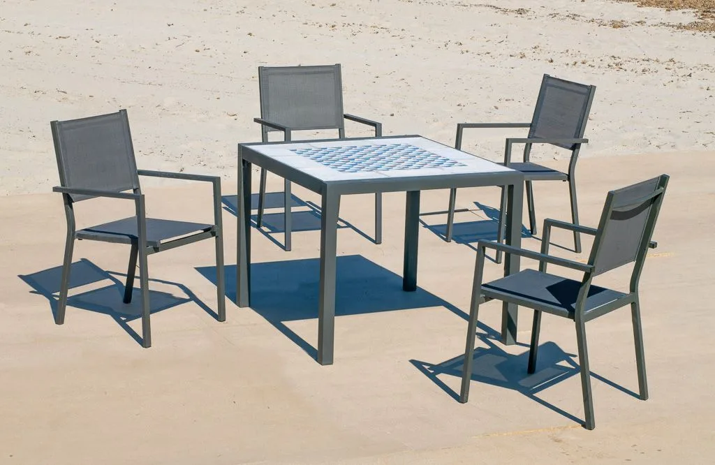 Conjunto comedor para exterior Góndola - Córcega 90/4