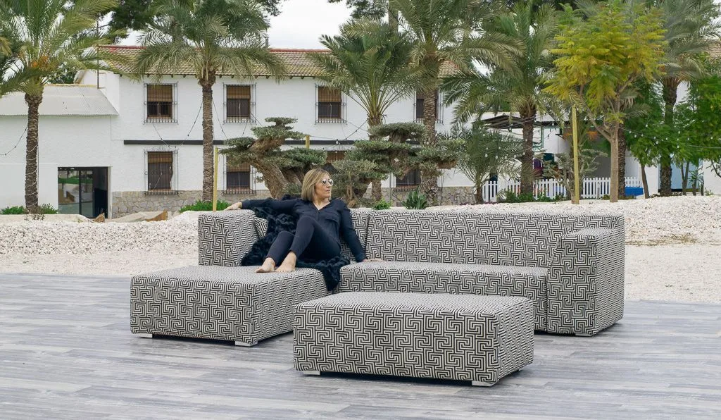 Conjunto chaiselongue para exterior Versach