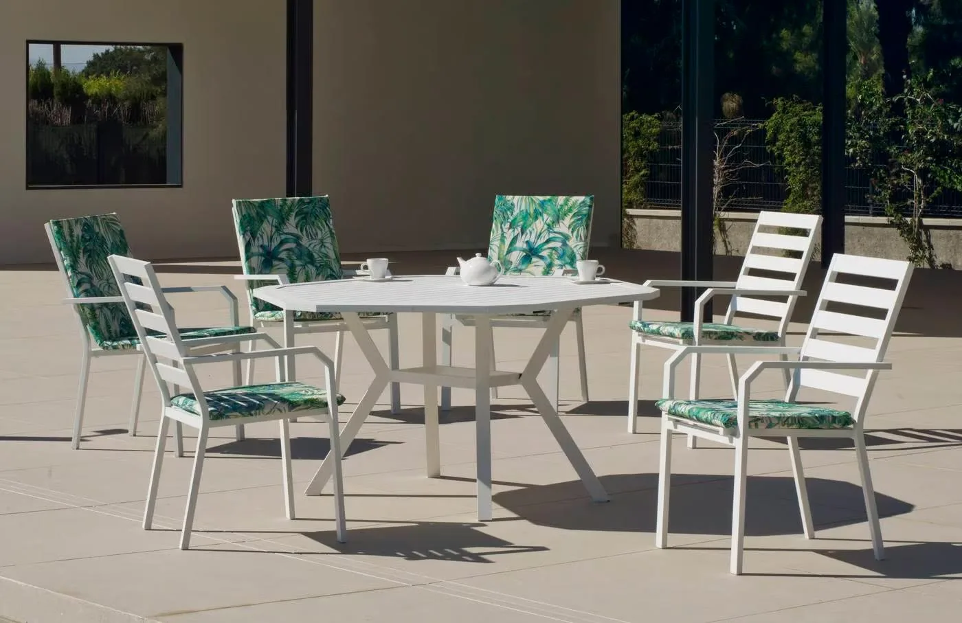 Conjunto de comedor de jardín Brasilia - Caravel 150/6