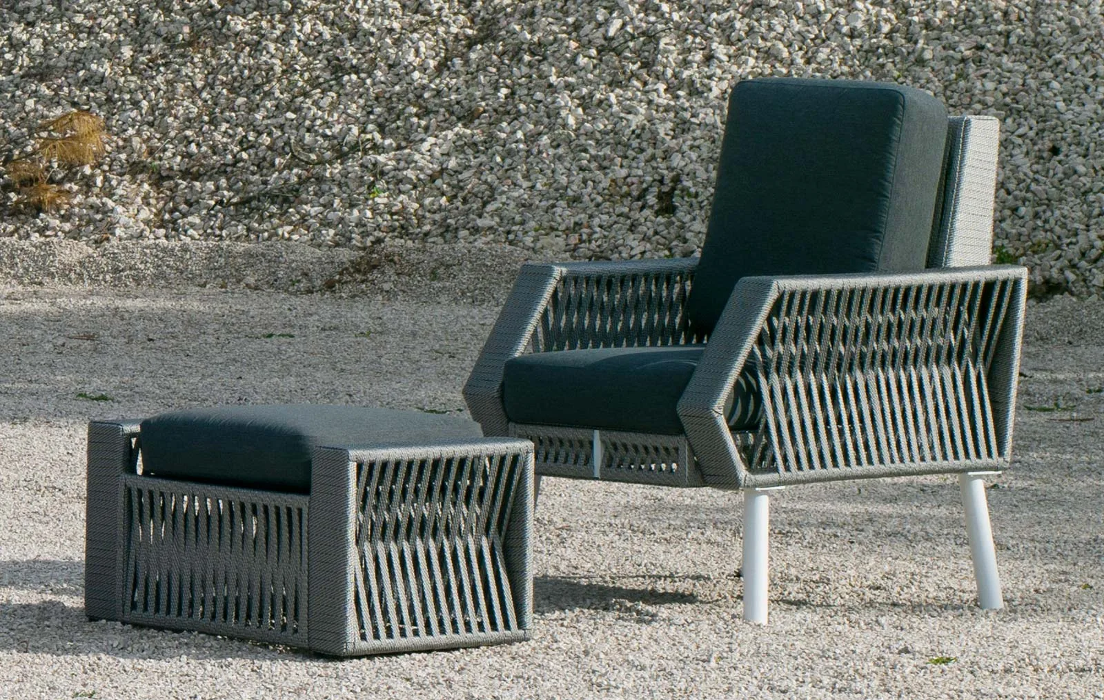 Sillón cuerda náutica Nápoles 1