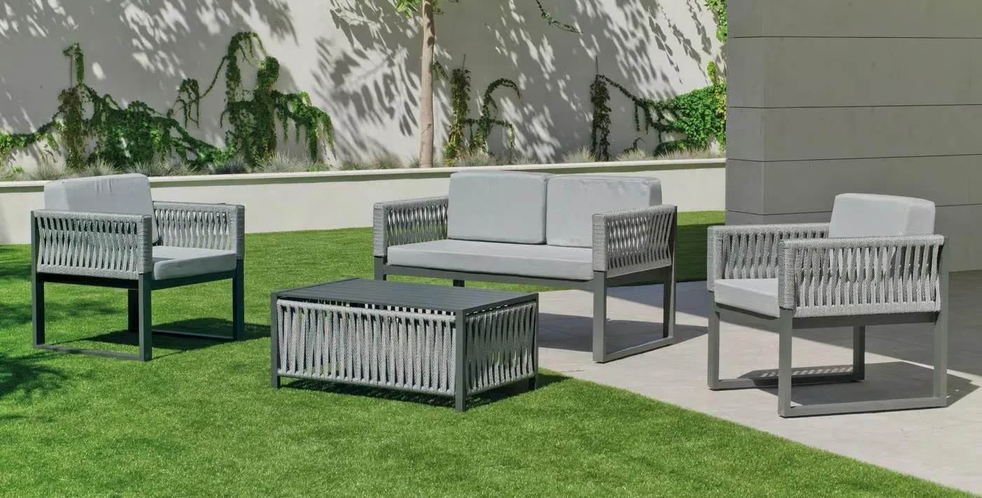 set de conjunto sofá exterior 2 plazas Aberdin 7