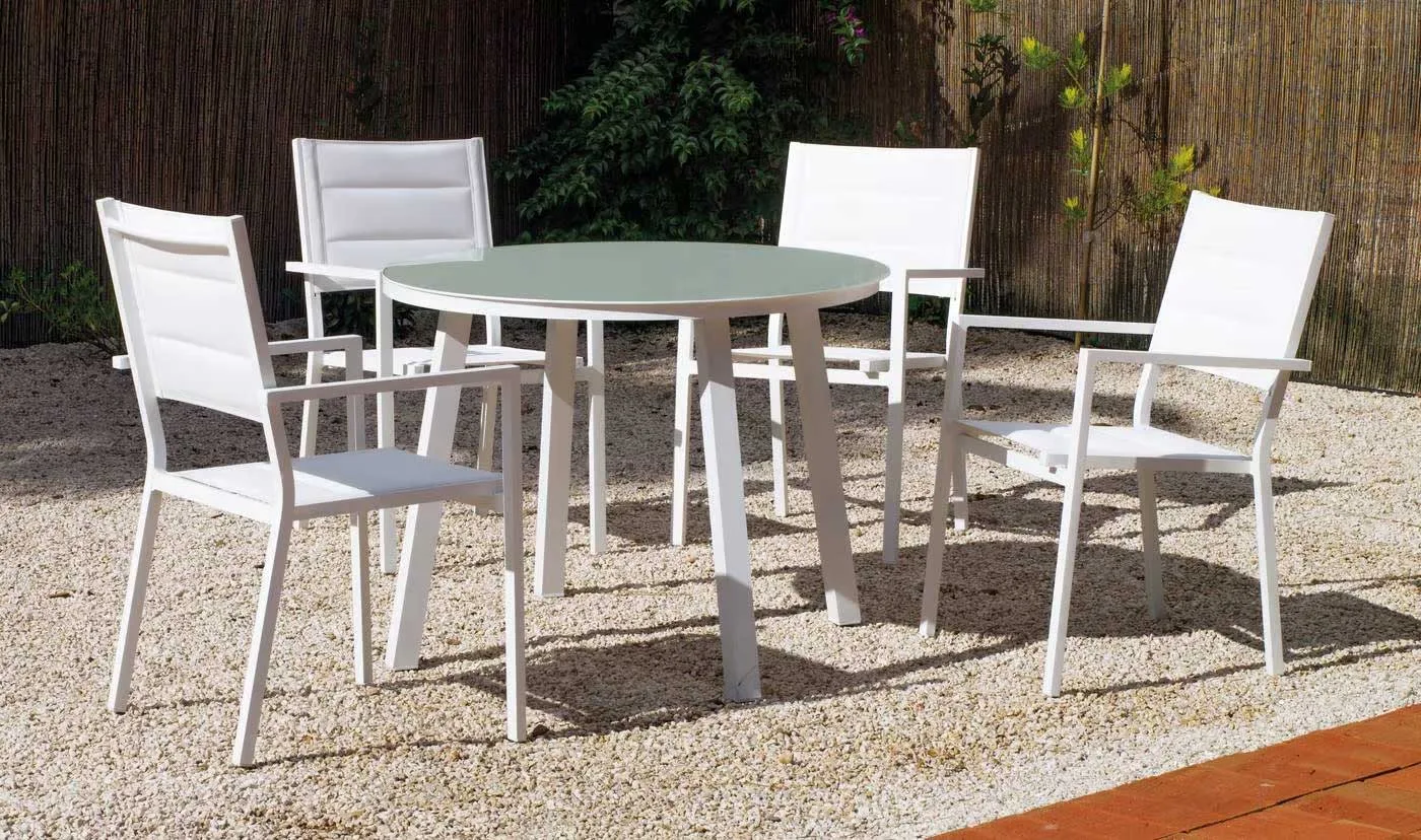 Conjunto de comedor de jardín California – Milos