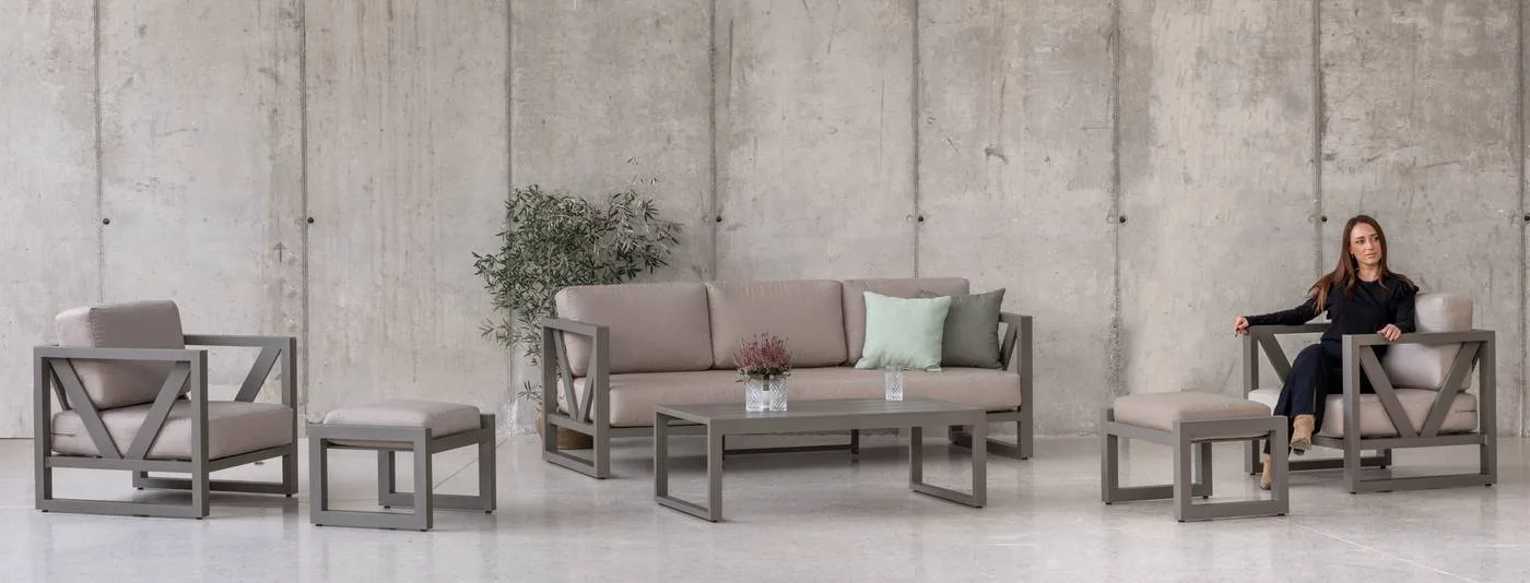 Conjunto de muebles de jardín de alta gama Ventus 8