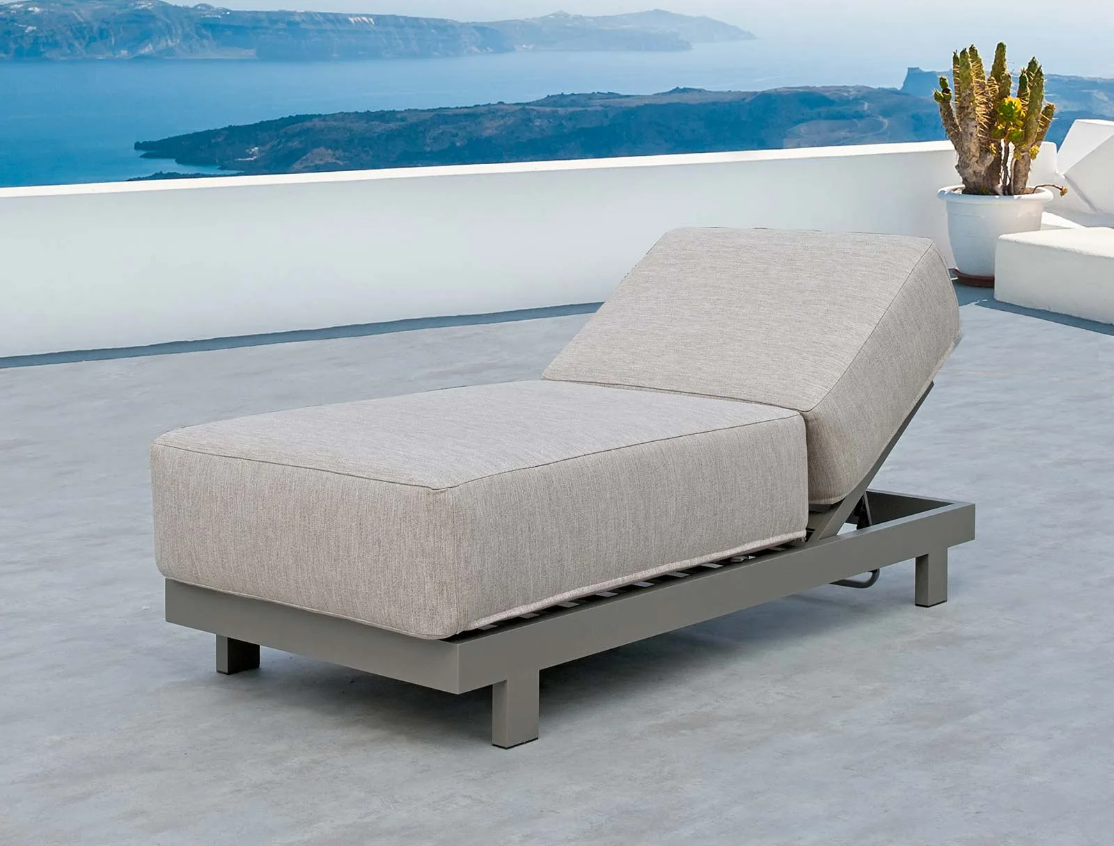 Cama de jardín en aluminio de diseño moderno Ilinois