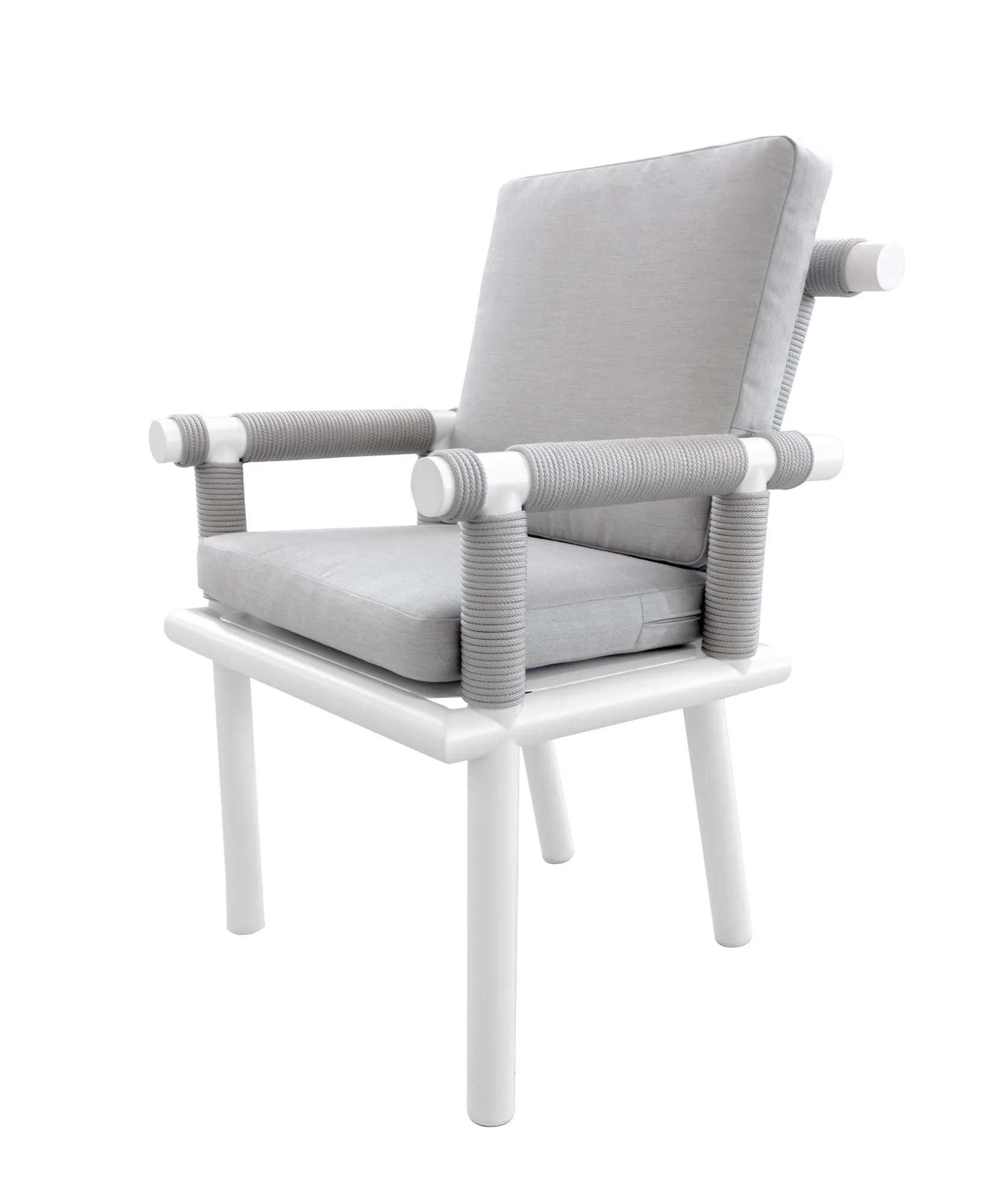Sillón de cuerda trenzada exterior estilo nórdico Nusa 51