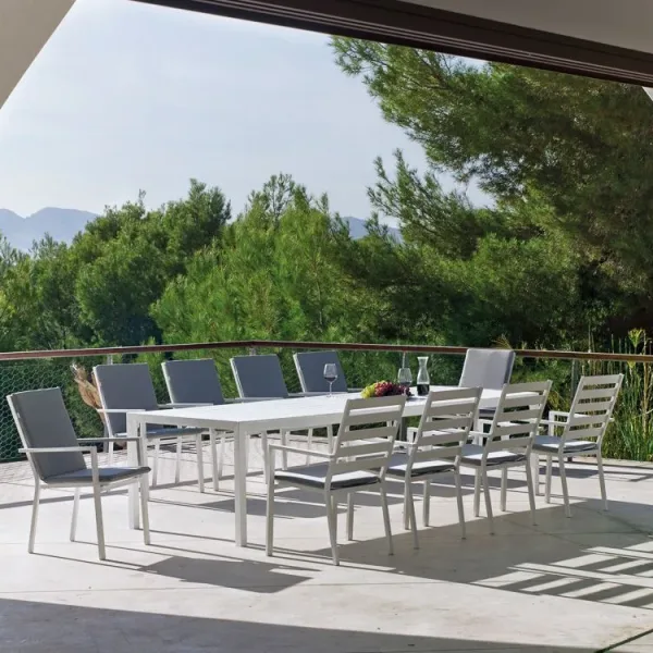 Mesa comedor aluminio Palma