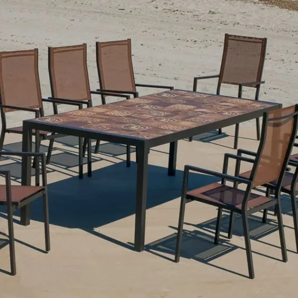 Mesa mosaico rectangular Lomba