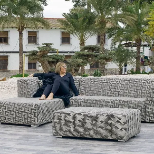 Conjunto chaiselongue para exterior Versach