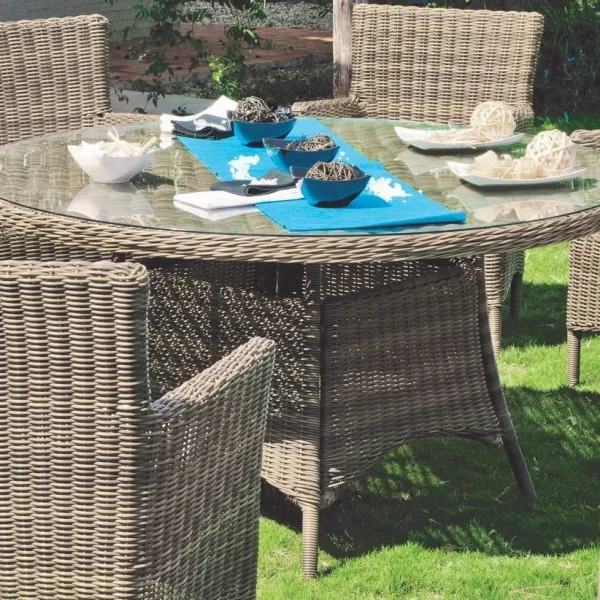 Mesa de ratán redonda 150 Borsalino