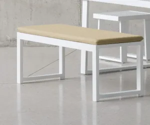 Banco jardín de aluminio Bolonia