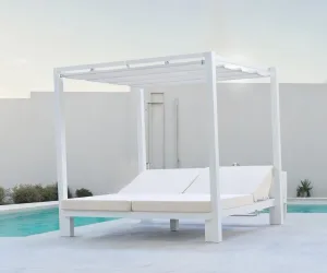 Cama balinesa con techo retráctil Oxaca