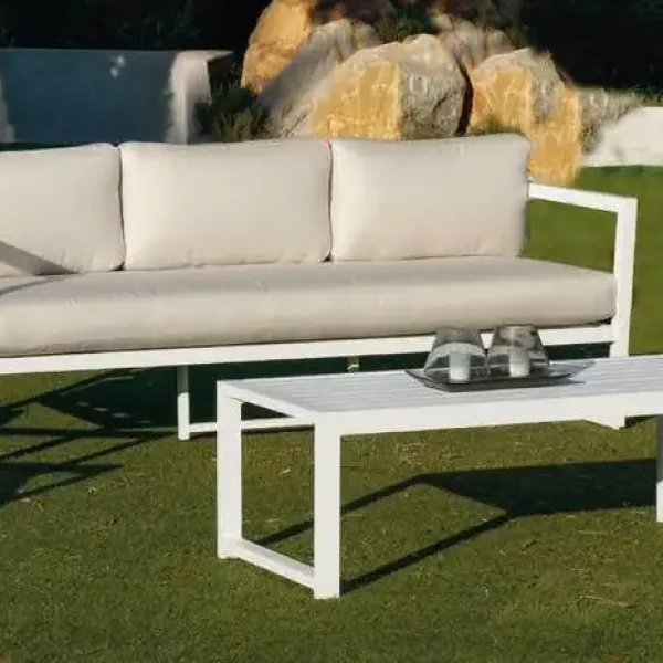 Conjunto de jardín de gran confort fabricado en aluminio Montana 8