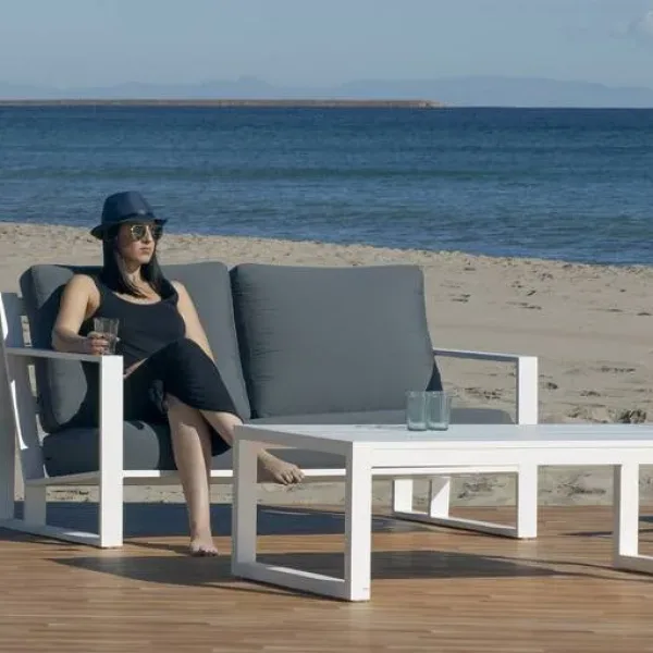 Conjunto de jardín en aluminio Alelí