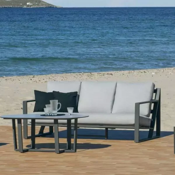 Conjunto de jardín en aluminio gran confort Alelí