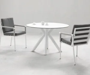 Conjunto de mesa y sillas de diseño Palawan Merlot