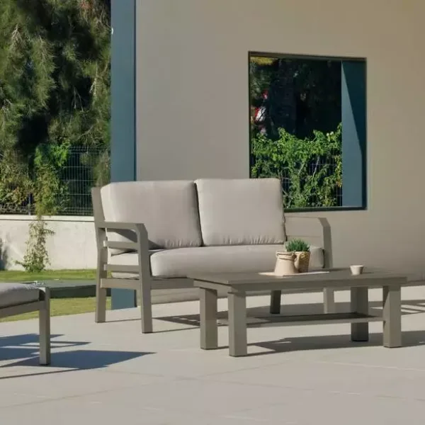 Conjunto de sofá 2 plazas para exterior gran confort Camelia 9