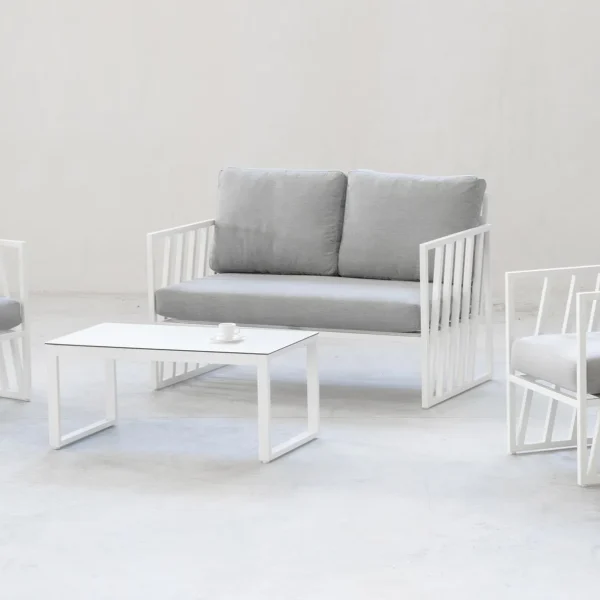 Conjunto muebles vanguardista de aluminio para estancias contemporáneas Lovenia 7