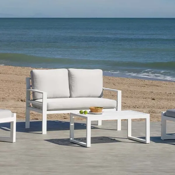 Conjunto sofá 2 plazas jardín Glembor