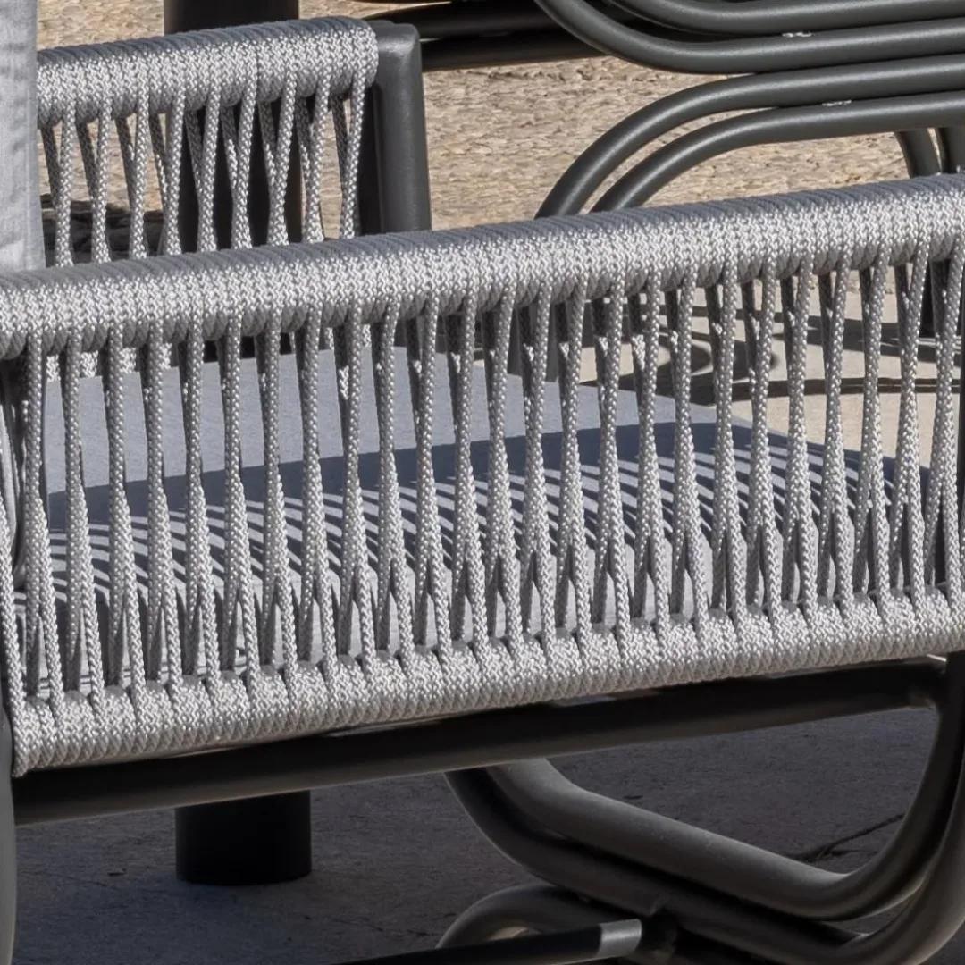 Detalle cuerda trenzada redonda