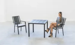 Mesa aluminio patio estilo minimalista outdoor living Naola