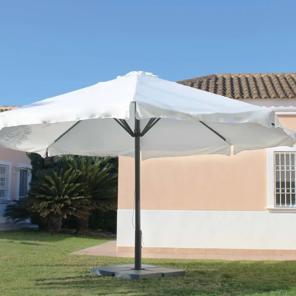 Parasol grande redondo de aluminio Samson