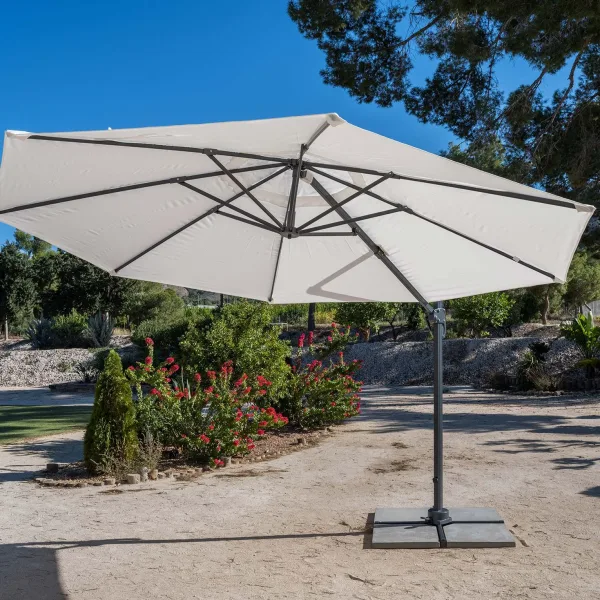 Parasol lateral 350 de aluminio reforzado LongBay