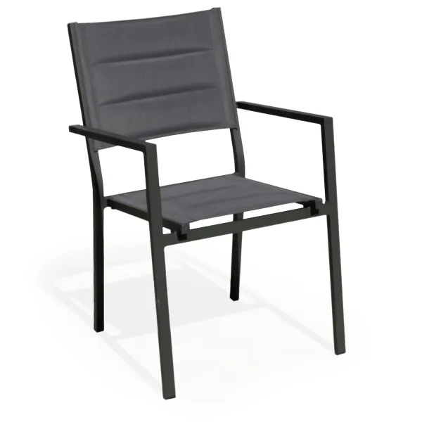 Silla textilene acolchado Milos 3