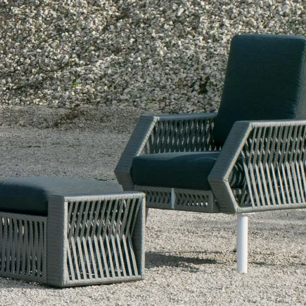 Sillón cuerda náutica Nápoles 1