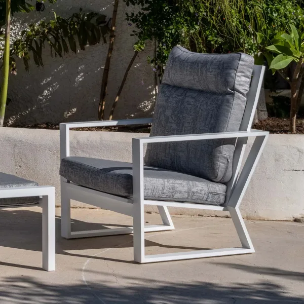 Sillón de jardín de lujo con respaldo alto Michigan