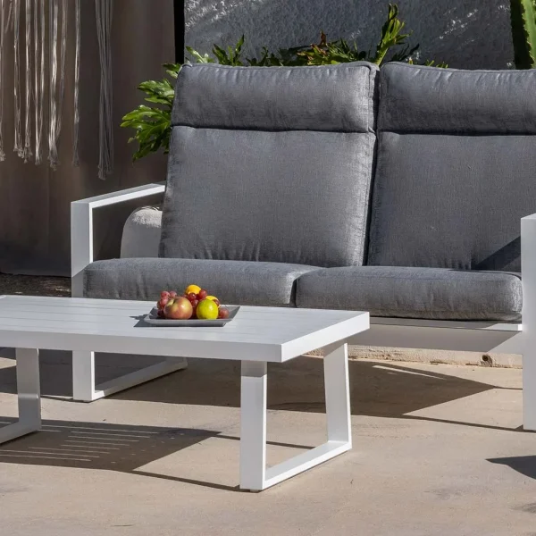 Sofá de jardín 2 plazas de lujo con respaldo alto Michigan