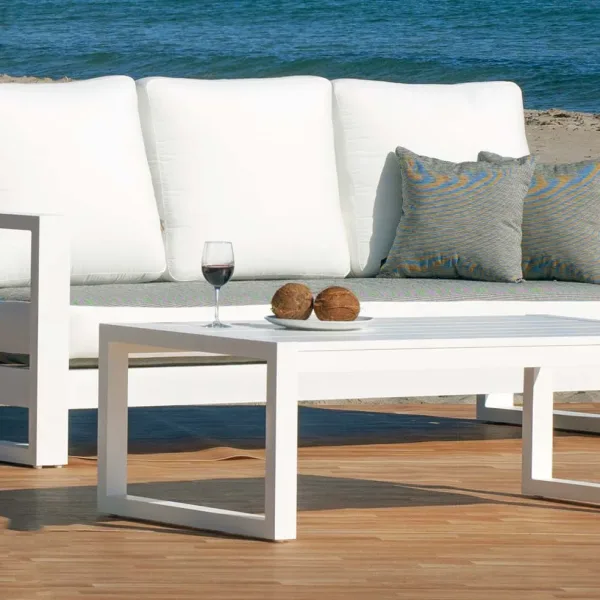 Sofá 3 plazas aluminio terraza Cartago