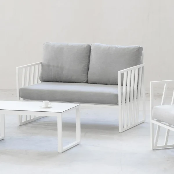 Sofá industrial de 2 plazas resistente a la corrosión Lovenia